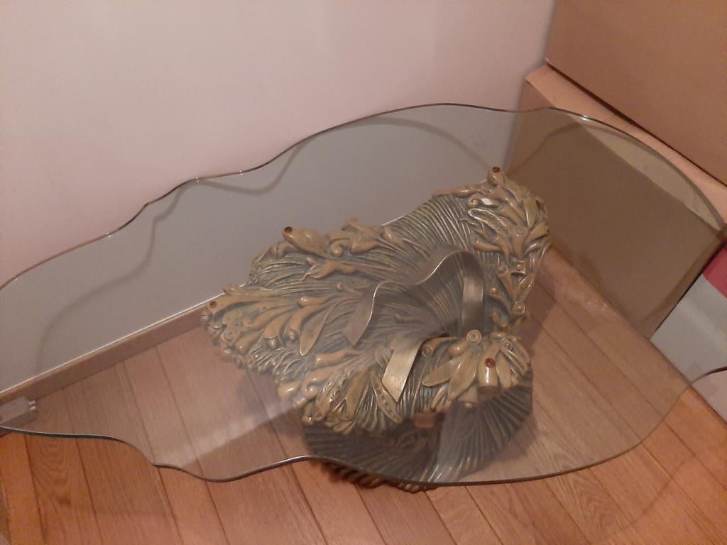 Glazen salontafel, Ophalen, Gebruikt, Overige vormen, Glas