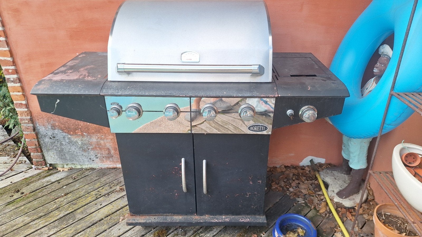 BBQ merk boretti op gas, Tuin en Terras, Ophalen, Gebruikt, Boretti