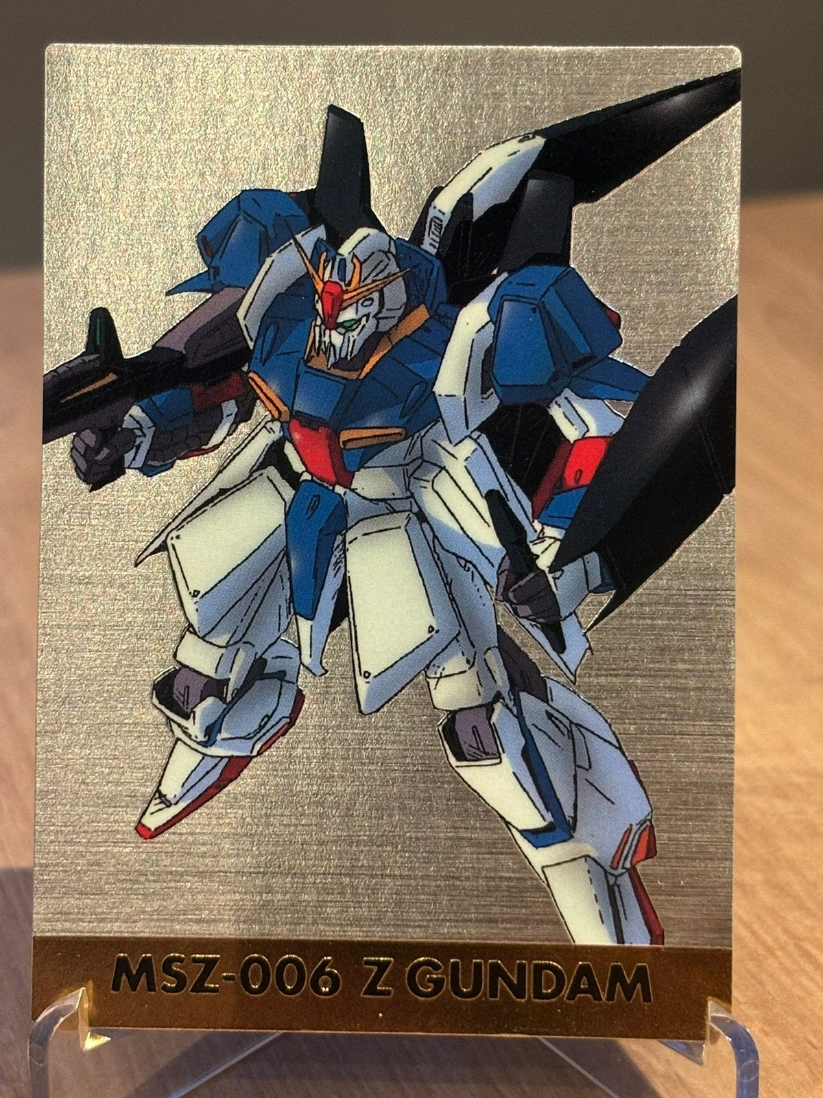 1996 Z GUNDAM MOBILE SUIT GUNDAM Chronicle Cardass, Ophalen, Zo goed als nieuw, Losse kaart, Foil
