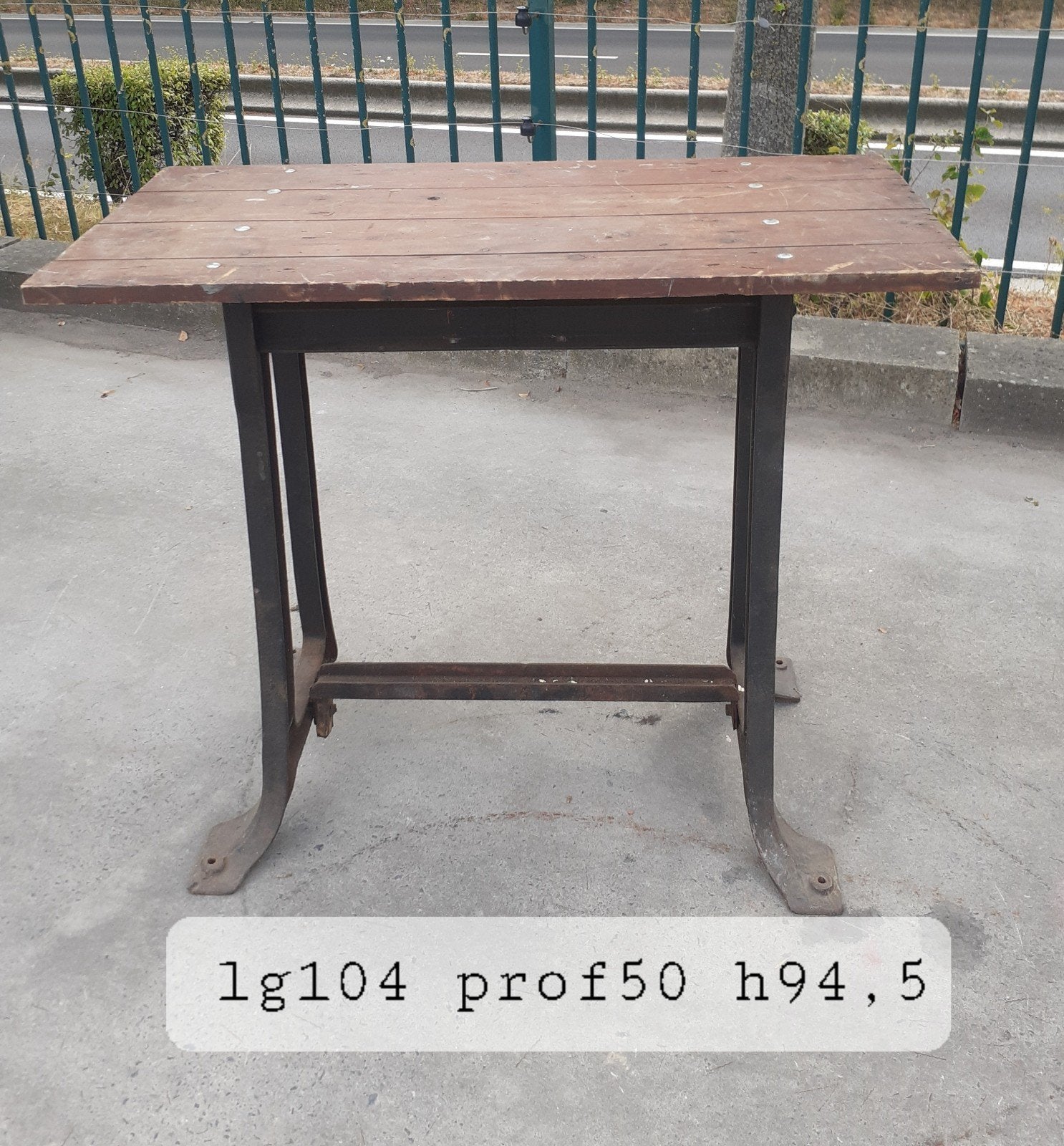 table console fobte déco industriel, Enlèvement