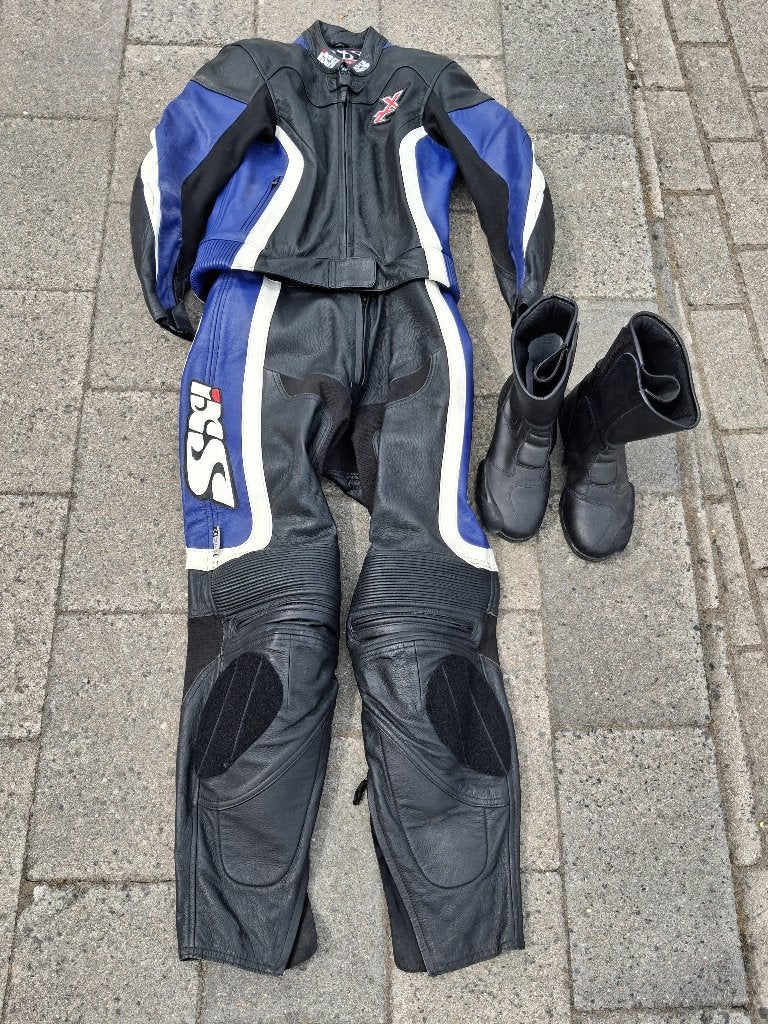 Leren motorpak dames IXS maat 42, Ophalen, Combipak, IXS, Dames