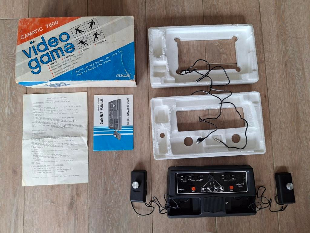 Vintage Gamatic 7600 Pong Spelcomputer 1970s, Games en Spelcomputers, Spelcomputers | Overige, Zo goed als nieuw, Ophalen