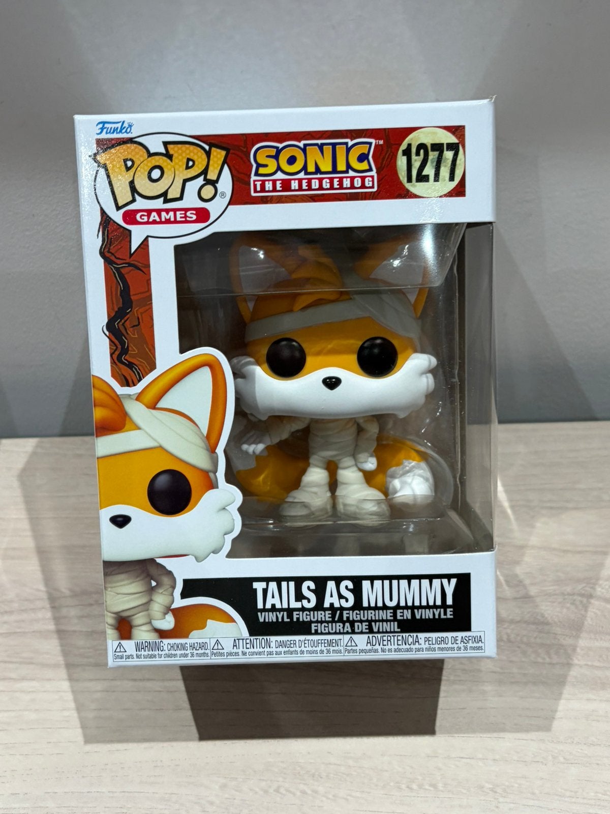 Funko Pop! Sonic the Hedgehog #1277 Tails as Mummy Halloween, Ophalen of Verzenden, Zo goed als nieuw