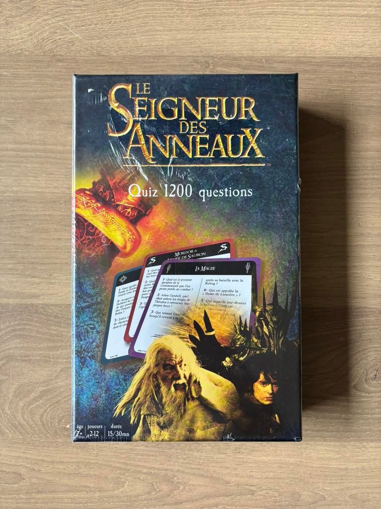 Jeu Le Seigneur des Anneaux – Quiz 1200 Questions – Neuf, Enlèvement ou Envoi, Neuf