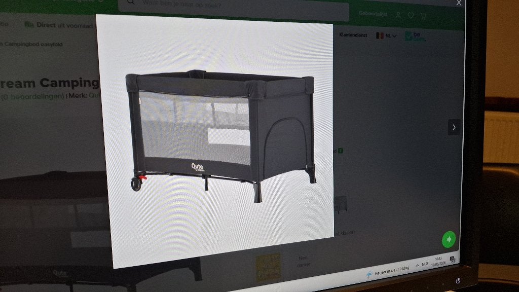 Q Dream Cute reisbed  plus matras en overtrekje nieuw, Ophalen, Nieuw, Matras
