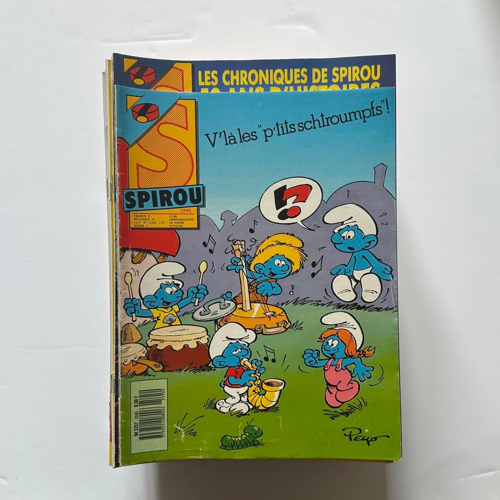 Spirou Magazine année 1988 complète, Enlèvement, Gaston ou Spirou, Comme neuf, Livre ou Jeu