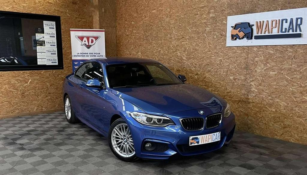 BMW 2 Serie 218 1.5d * Pack M int/ext * Bleu Estoril * Sièg, Auto's, BMW, Bedrijf, Te koop, 2 Reeks, ABS, Airbags, Airconditioning