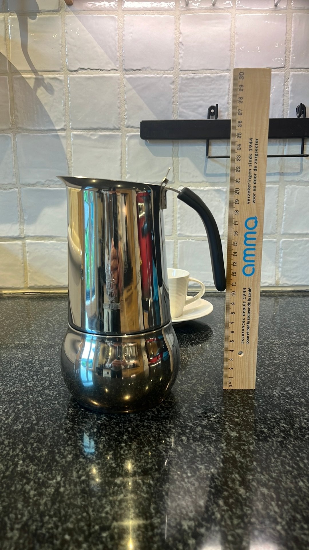 Bialletti Kitty roestvrij staal inductie 6 kopjes, Ophalen, Zo goed als nieuw, Koffiemachine, Overige typen