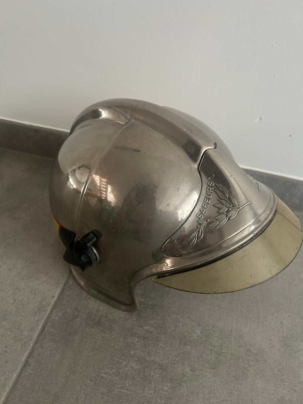 Gallet - vintage franse brandweerhelm, Ophalen of Verzenden