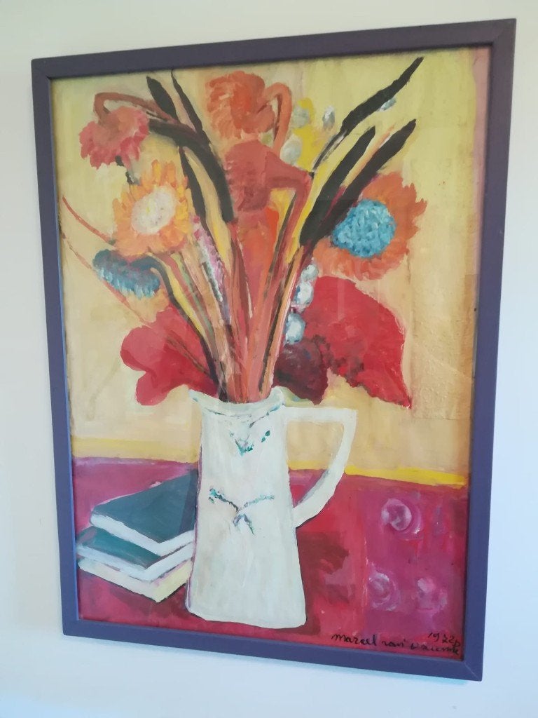 Schilderij Marcel Van Driessche 1972, Enlèvement