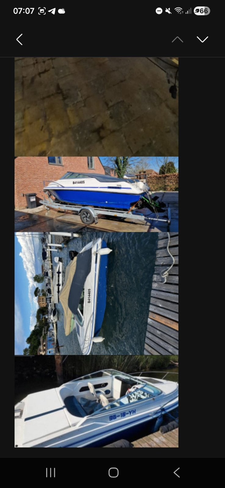 Bateau à moteur, Enlèvement, Utilisé