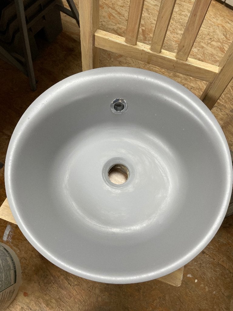 vrijstaande wasbak, Doe-het-zelf en Bouw, Sanitair, Ophalen, Gebruikt, Steen, Wastafel
