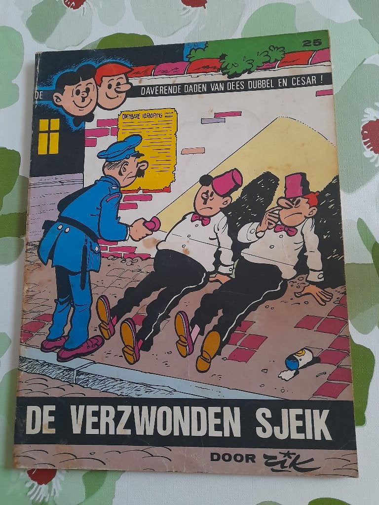 Dees Dubbel nr 25 "De verzwonden Sjeik"eerste druk jaren 70, Boeken, Stripverhalen, Ophalen of Verzenden, Gelezen