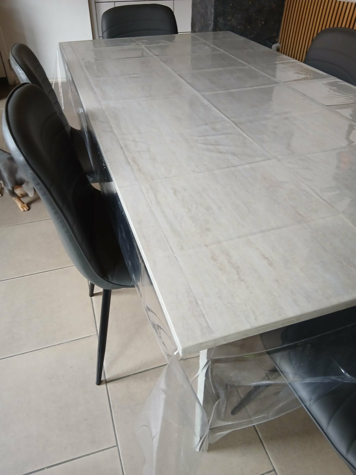 NIEUW eettafel, Huis en Inrichting, Ophalen, Marlere look, Nieuw, 50 tot 100 cm