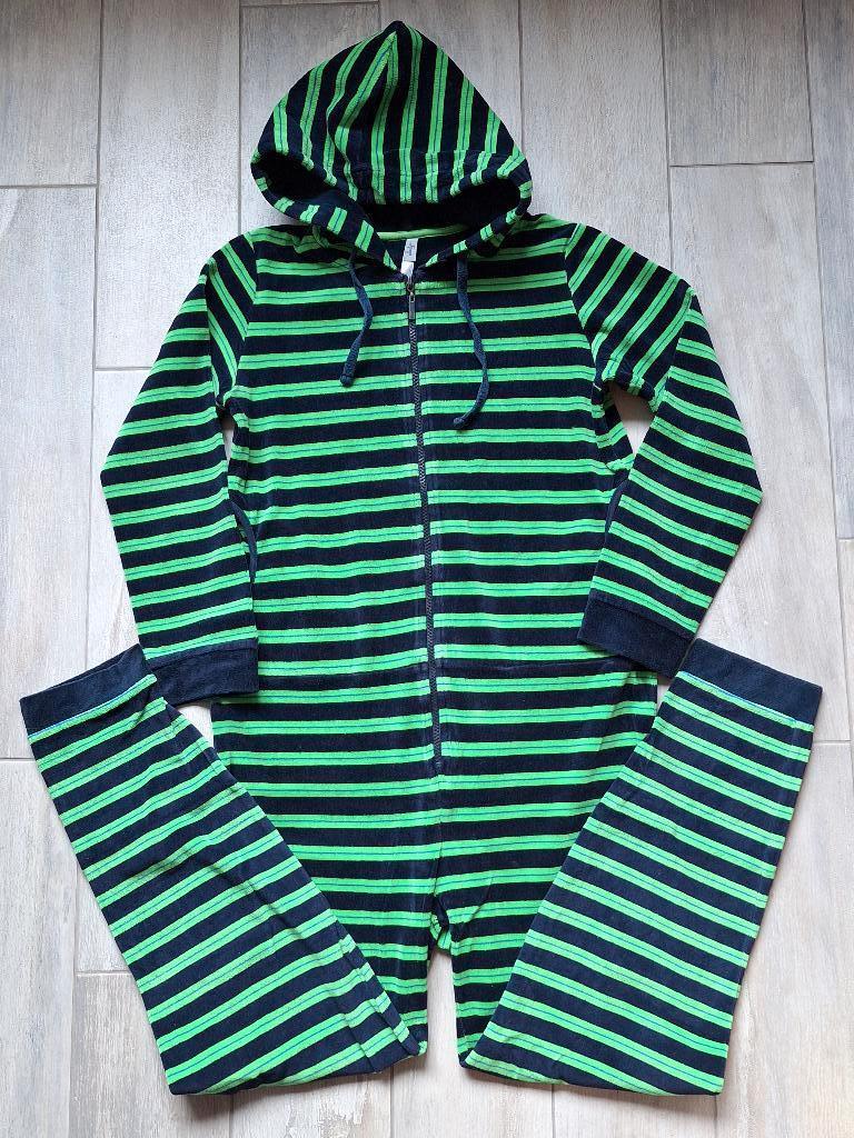★ M152 - Woody onesie velours thema vos, Kinderen en Baby's, Kinderkleding | Maat 152, Gebruikt, Jongen, Ophalen of Verzenden