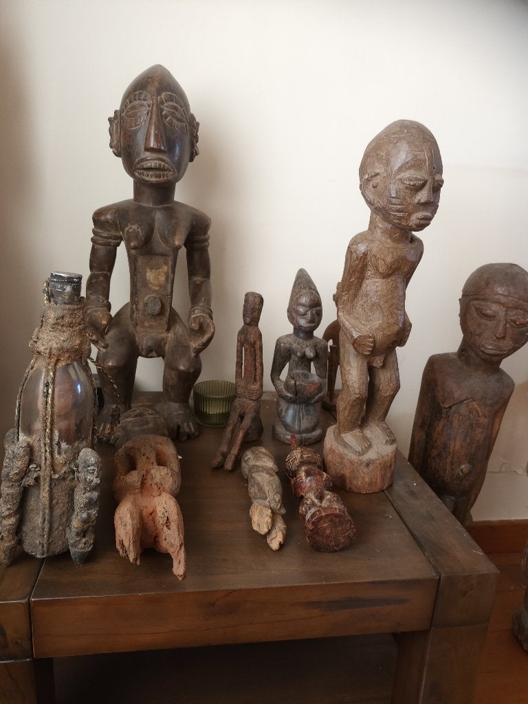 Afrikaanse beelden, Ophalen, Afrika, Hout, Houtsnijwerk