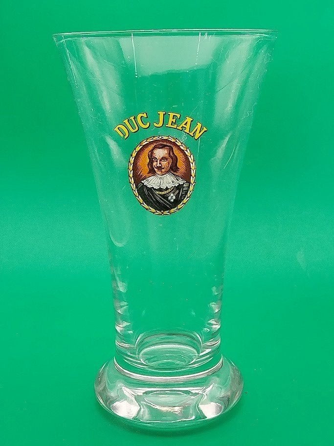 DUC JEAN-sticker op de fluit, Verzamelen, Biermerken, Ophalen of Verzenden