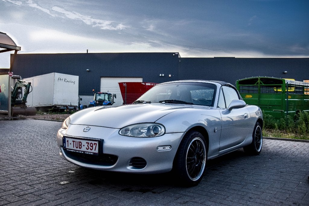 Mazda MX-5 1.6L 16v 2001, Cuir, Argent ou Gris, Achat, Noir