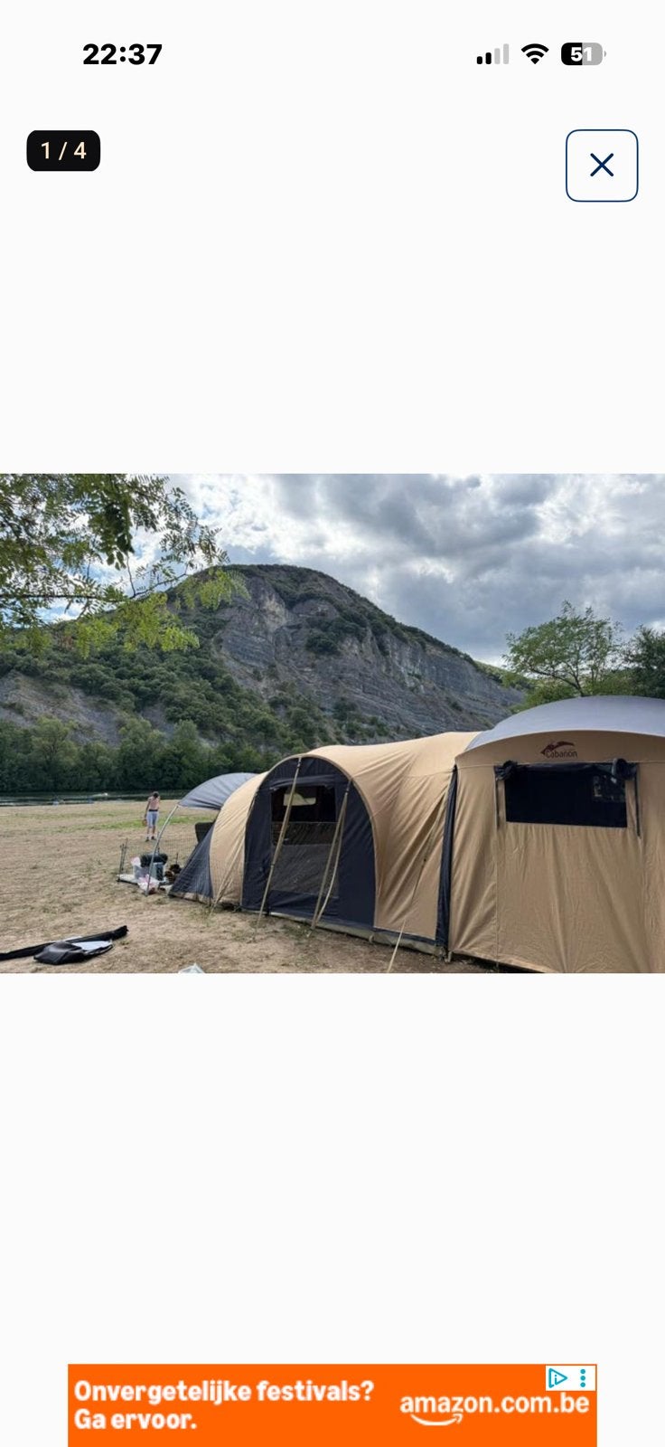 Vouwwagen cabanon mercury, Caravanes & Camping, Enlèvement, Comme neuf