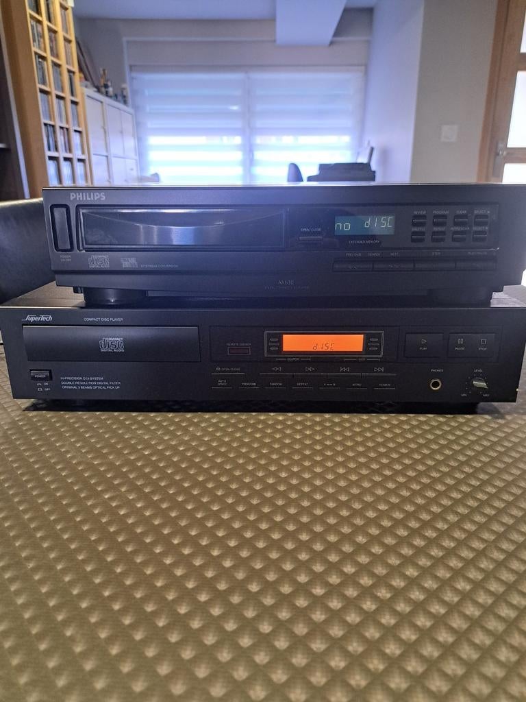 Lecteurs CD Philips et Supertech, TV, Hi-fi & Vidéo, Lecteurs CD, Enlèvement, Philips