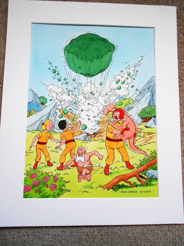 Suske en Wiske - De Groene Splinter -orig ecoline tek Geerts, Enlèvement ou Envoi, Neuf, Willy Vandersteen / Paul Geerts