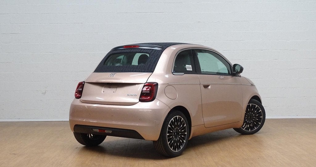 Fiat 500C 1.0 Hybrid LA PRIMA cabrio, Auto's, Voorwielaandrijving, Stof, Gebruikt, Zwart