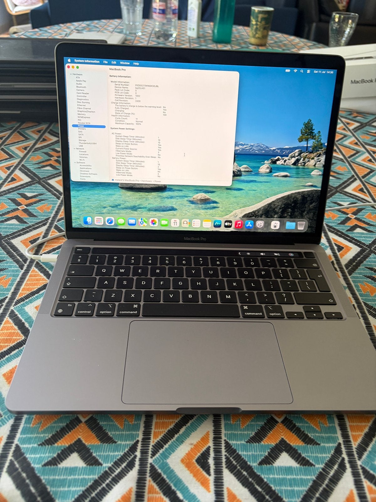 MacBook pro M1 13 pouces, Informatique & Logiciels, Qwerty, 13 pouces, Comme neuf, Enlèvement