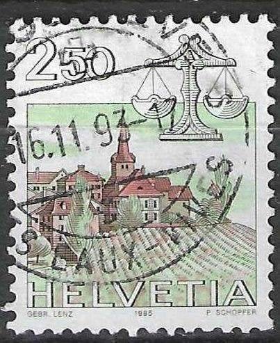 Suisse 1982 - Yvert 1217 - Zodiac - Lion (ST), Envoi, Affranchi