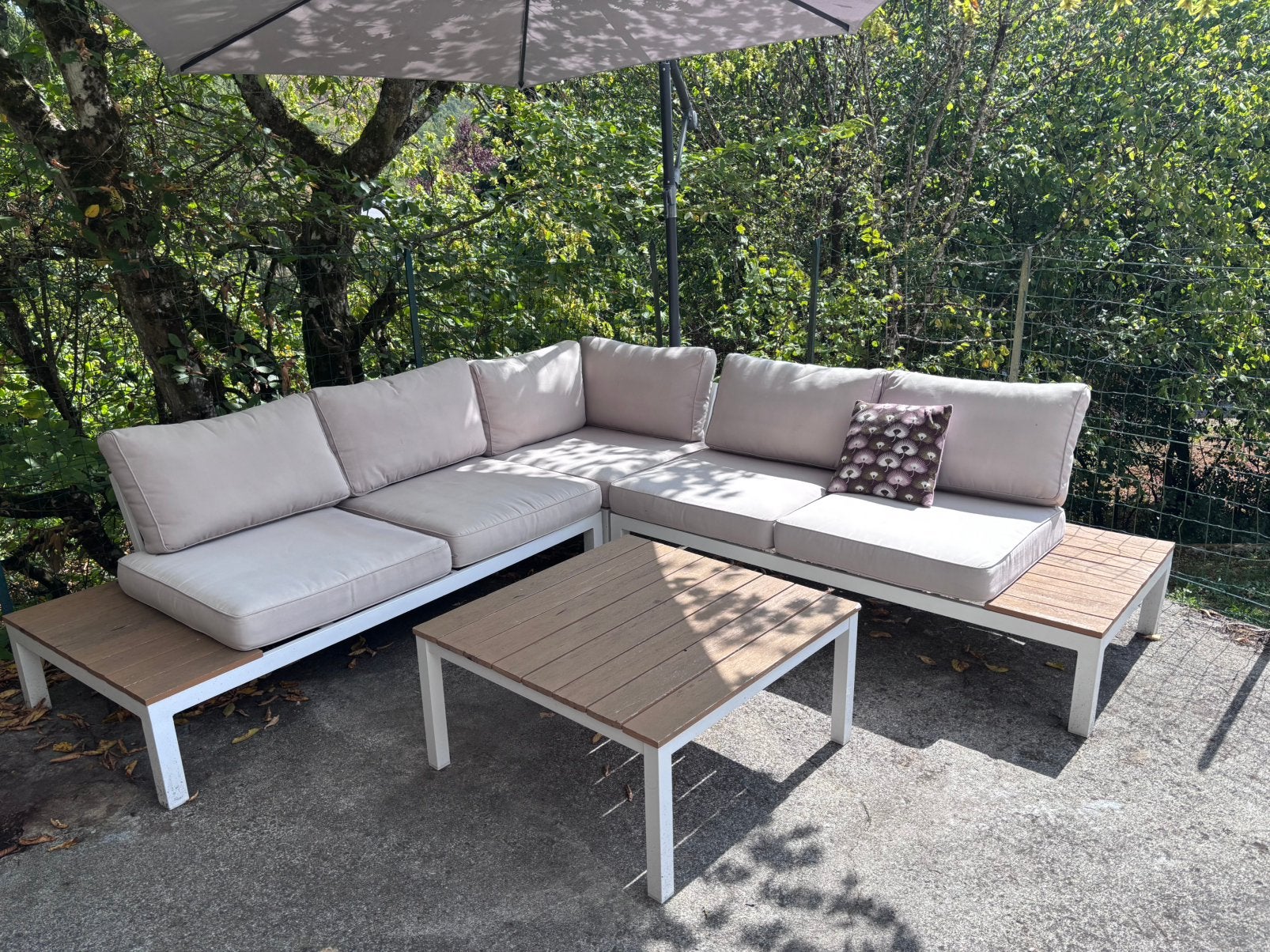 Salon jardin, 5 places, Salons de jardin, Table d'appoint, Enlèvement