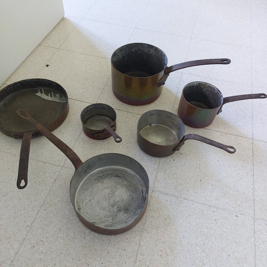 casseroles et poêles en cuivre, Enlèvement, Cuivre