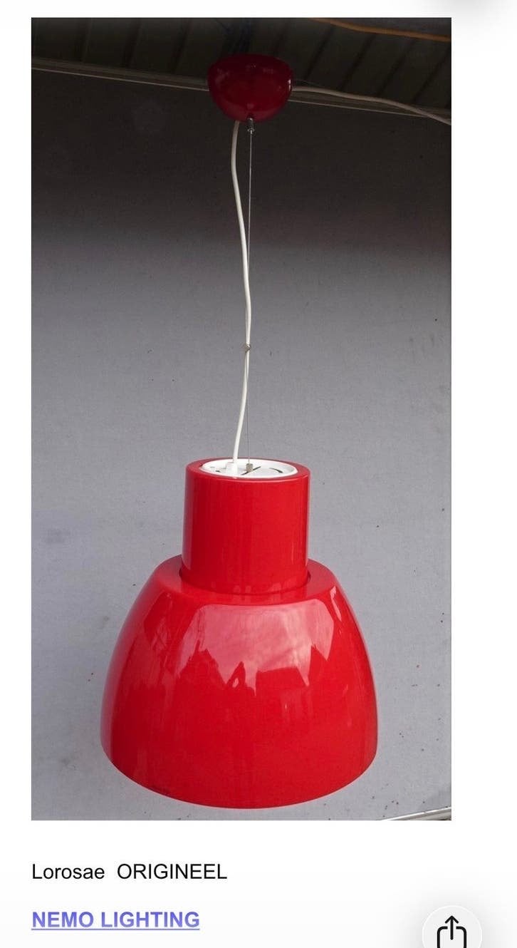 Lorosae origineel Rood, Ophalen, Zo goed als nieuw, Kunststof, Modern design