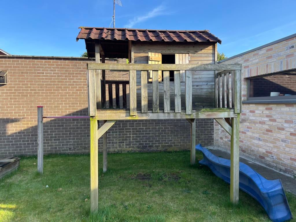 Supertof speelhuisje voor in de tuin, Enlèvement, Utilisé, Toboggan