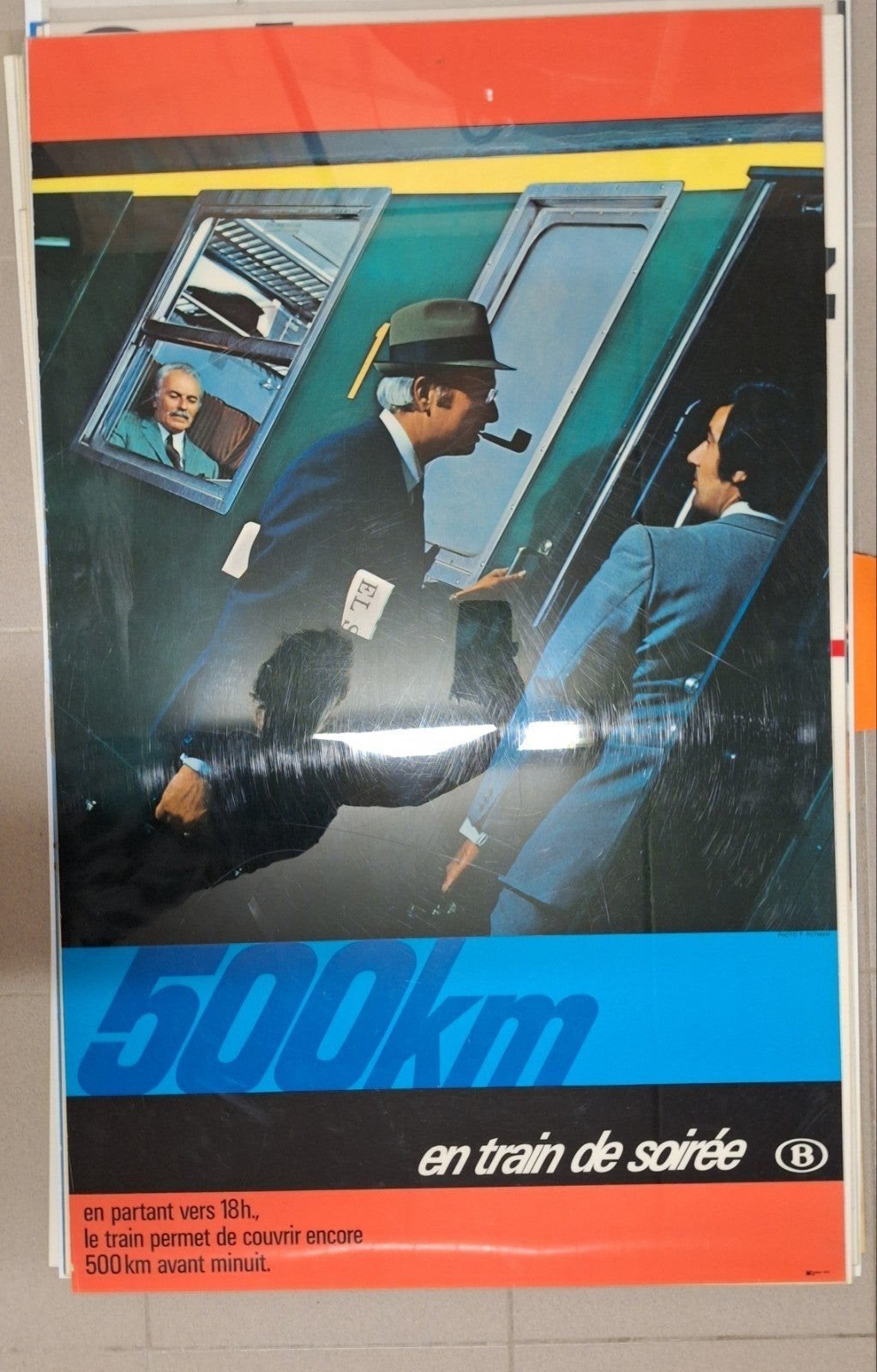Originele NMBS spoorwegposter 1964 Pasture, Verzamelen, Ophalen of Verzenden