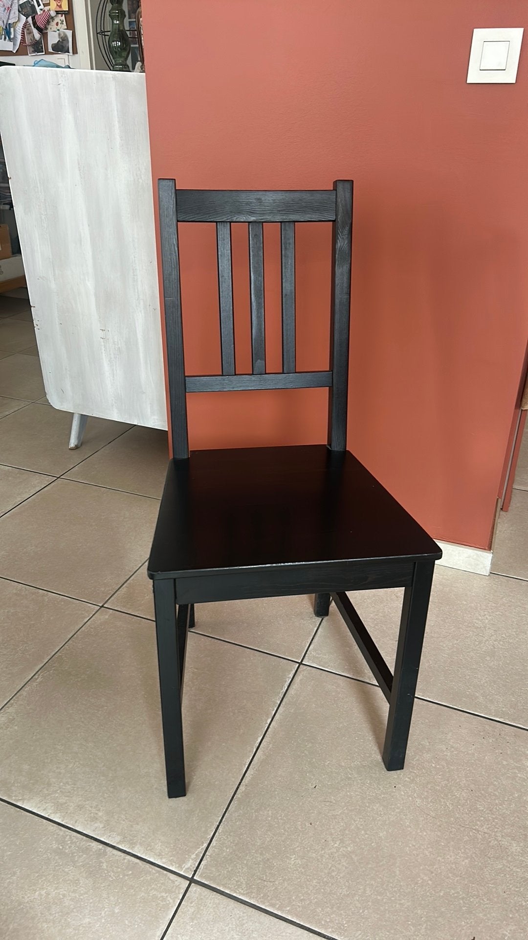 Lot de 4 chaises de salle à manger, Comme neuf, Enlèvement, Bois, Quatre