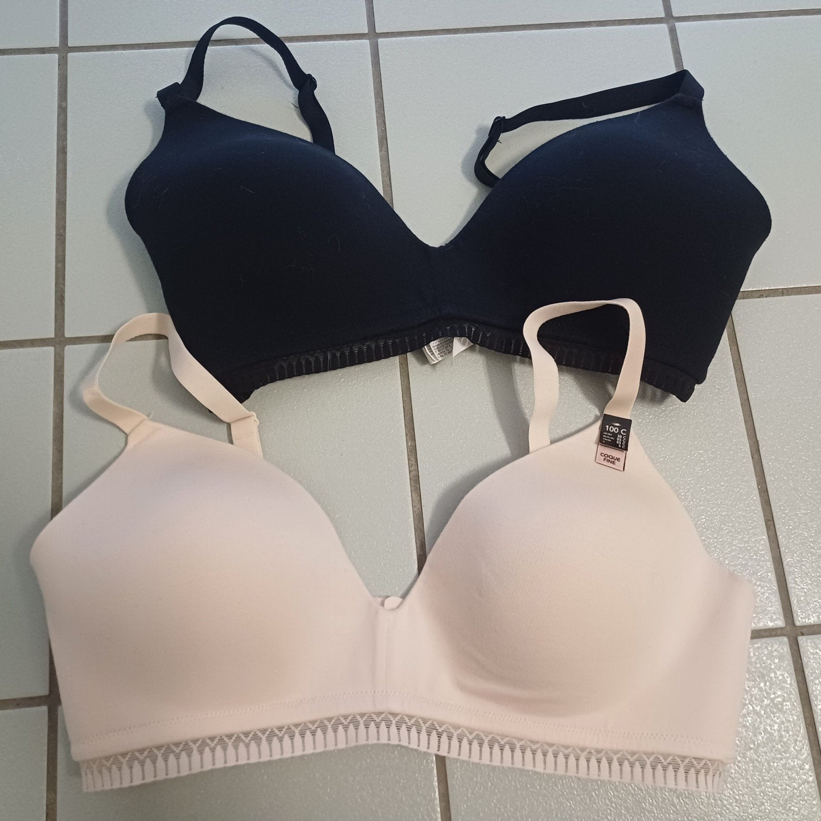 lot de 2 soutiens etam  sans armatures 100C neuf, Kleding | Dames, Ondergoed en Lingerie, Ophalen, Zwart