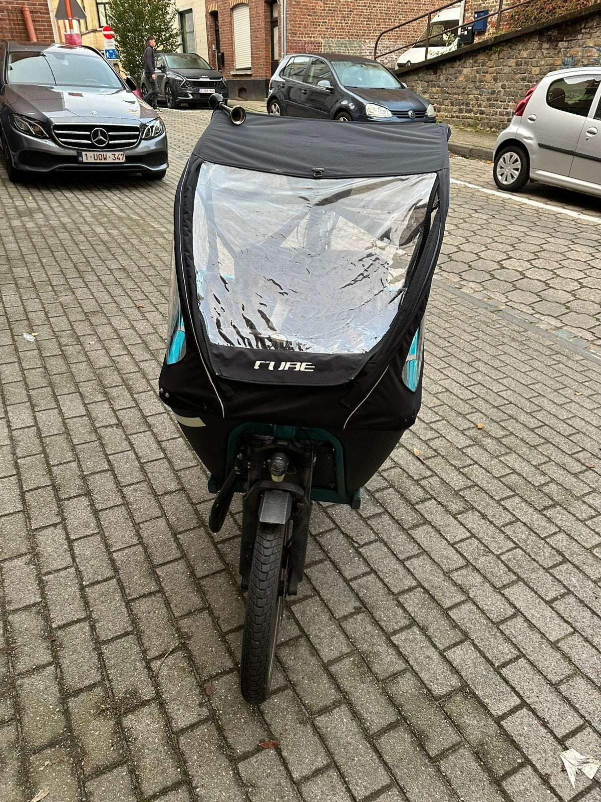 CUBE CARGO, Fietsen en Brommers, Gebruikt, Huif, 2 kinderen, Schijfrem