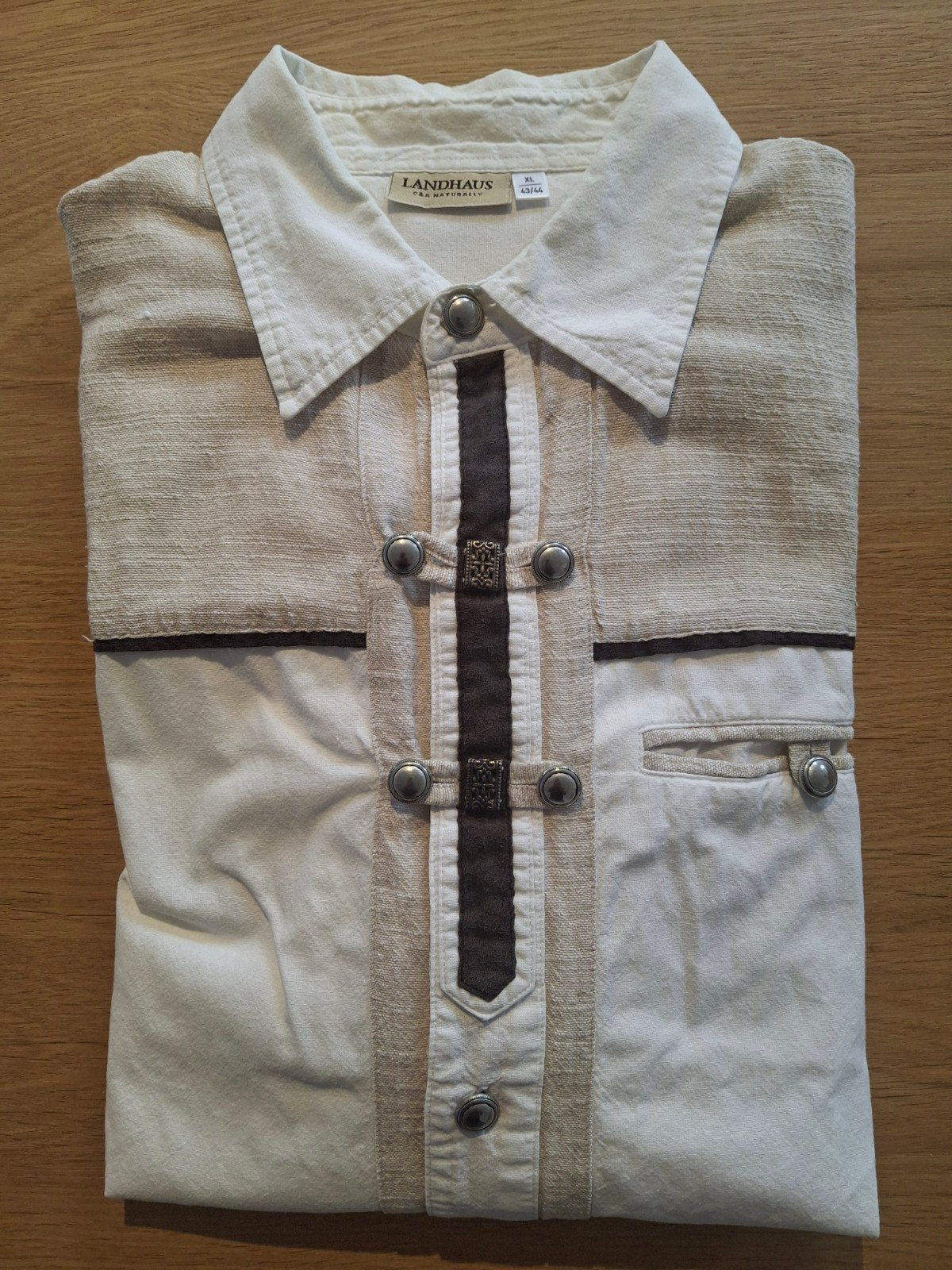 Tirolerhemd Landhaus , maat 43/44, Vêtements | Femmes, Blousons sans Manches, Enlèvement ou Envoi, Beige