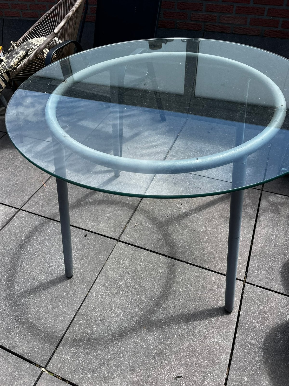 Ronde tuintafel, Tuin en Terras, Tuintafels, Ophalen, Gebruikt, Rond