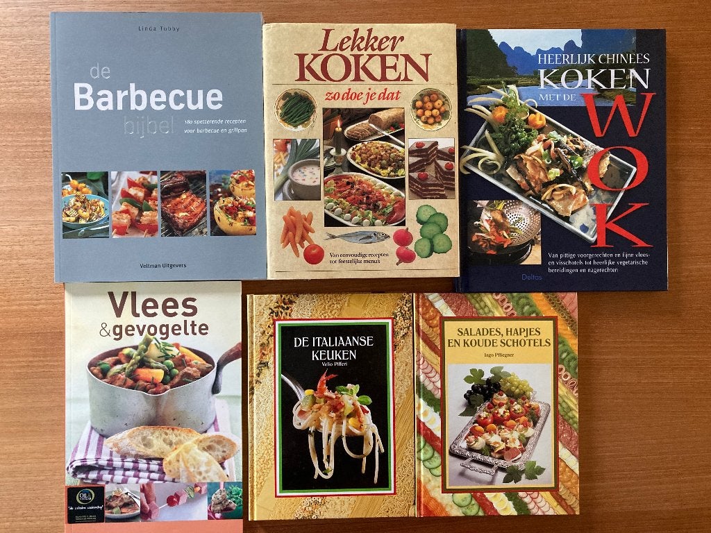 kookboeken, Boeken, Ophalen, Gelezen, Europa, Overige typen