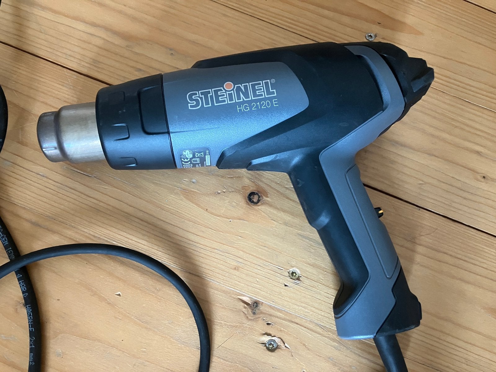 Steinel heteluchtpistool HG 2120 E. Zo goed als nieuw., Enlèvement, Comme neuf
