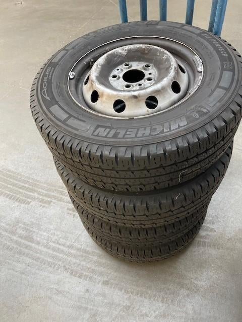 Velgen + M&S banden Fiat Ducato, Auto-onderdelen, Ophalen, 15 inch, Banden en Velgen, All Season