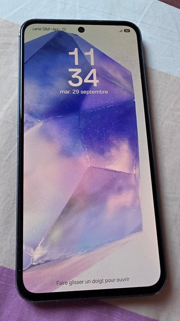 Samsung A55 5G 128Gb GSM Smartphone Telefoon, Telecommunicatie, Ophalen, Gebruikt, Blauw, Touchscreen