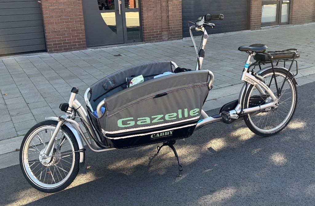 Bakfiets gazelle cabby elektrisch, Fietsen en Brommers, Ophalen, Gebruikt, 3 kinderen, Elektrisch