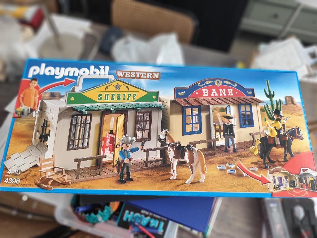 Playmobil 4398 - Coffret de cow-boy transportable, Enfants & Bébés, Jouets | Playmobil, Enlèvement, Neuf, Ensemble complet