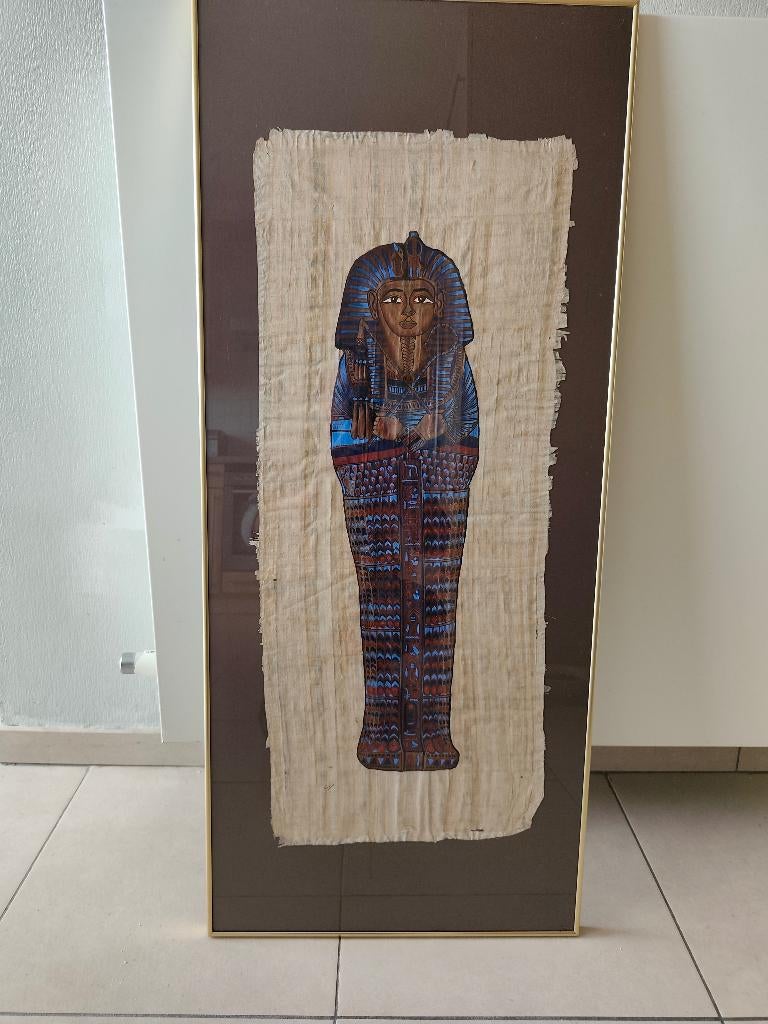 Papyrus schilderij, Ophalen