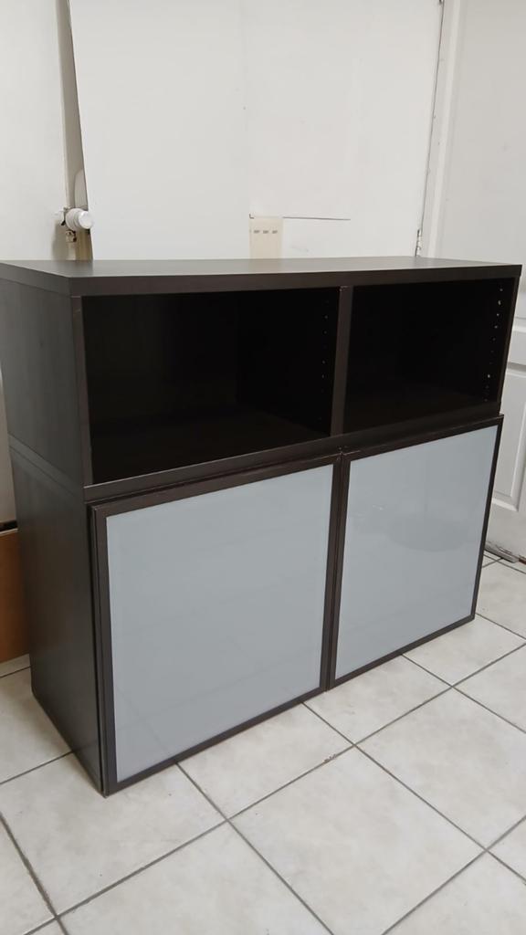 Besta Ikea meubel zwart 2 deuren, Ophalen