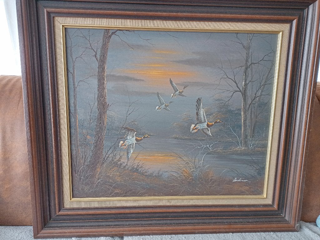 Olieverf schilderij op doek, Antiek en Kunst, Kunst | Schilderijen | Klassiek, Ophalen, Doek, Dieren, Olieverf