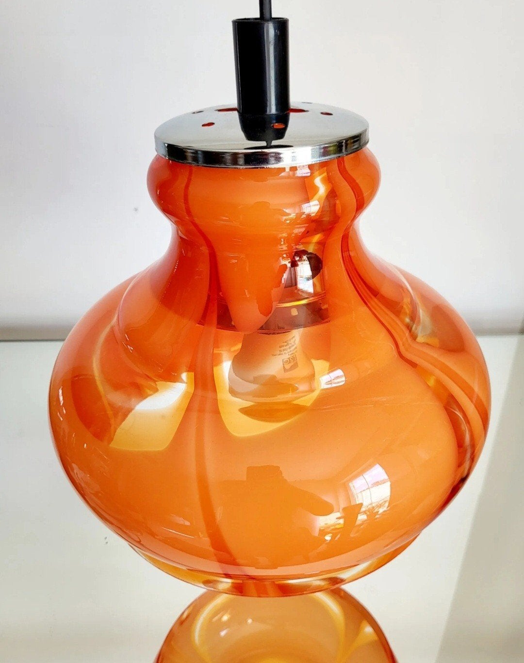 Murano glazen vintage hanglamp, Carlo Nason, Italy, jaren 19, Ophalen of Verzenden