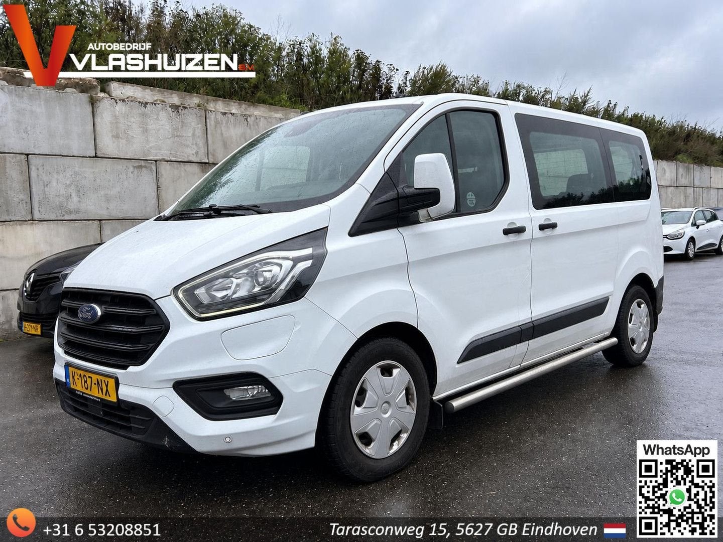 Ford Transit Custom 320 1.0 EcoBoost L1H1 PHEV Trend Automaa, Auto's, Automaat, Wit, Bedrijf, Hybride Elektrisch/Benzine