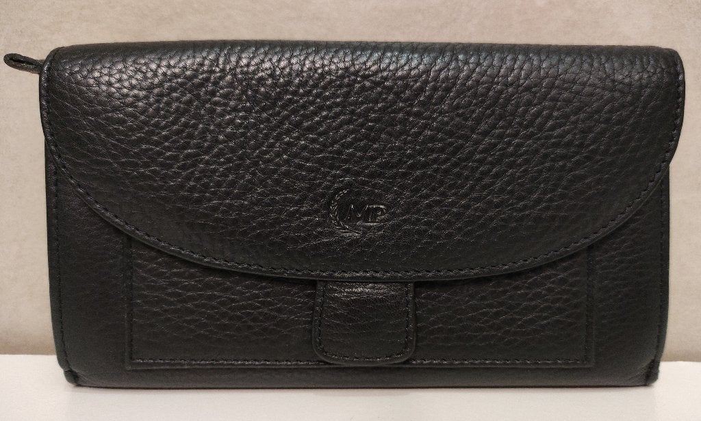 MP Dames Portemonnee 18(B) x10(L) x5(D) cm, Handtassen en Accessoires, Overige merken, Zwart, Nieuw, Ophalen of Verzenden